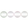 Miroir mural Home ESPRIT Blanc Vert Rose Lila 44 x 3 x 44 cm (4 Unités)