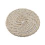 Dessous de verres Home ESPRIT Blanc Naturel Bambou Rotin 12 x 12 x 6 cm