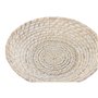 Centre de Table Home ESPRIT Blanc Naturel Bambou Rotin 35 x 35 x 8 cm (2 Pièces)