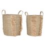 Set de basket Home ESPRIT Naturel Herbier marin Tropical (2 Pièces)