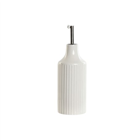 Huilier Home ESPRIT Blanc Argenté Acier inoxydable Porcelaine Urbaine 350 ml 7 x 7 x 22 cm