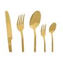 Couverts Home ESPRIT Doré Acier inoxydable 17 x 7 x 24 cm 20 Pièces