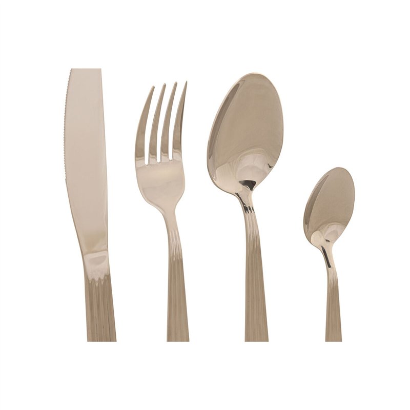 Image secondaire de Couverts Home ESPRIT Argenté Acier inoxydable 15 x 7 x 24 cm 16 Pièces