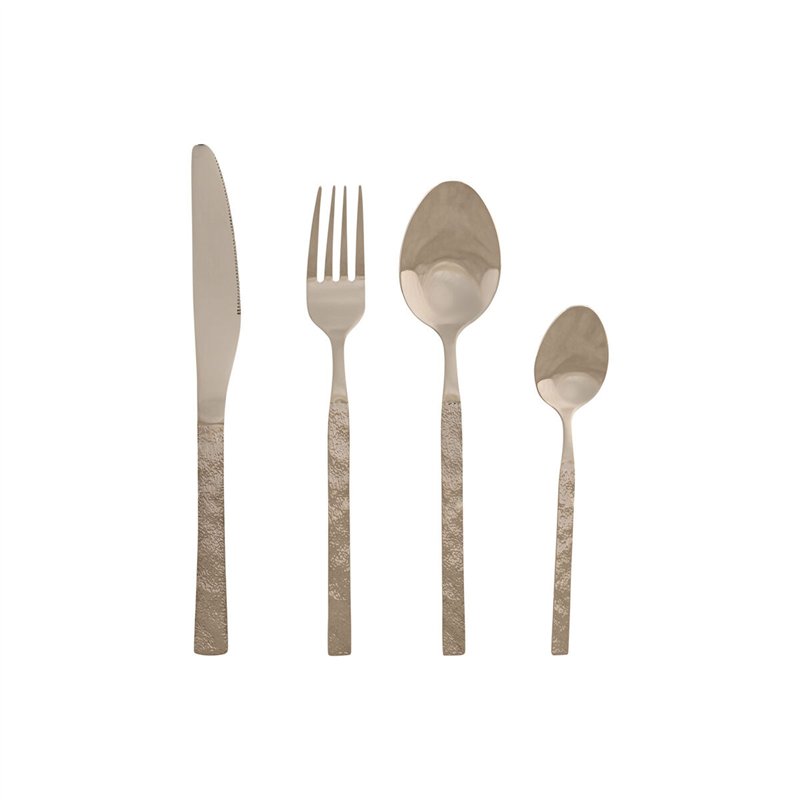 Couverts Home ESPRIT Argenté Acier inoxydable 15 x 7 x 24 cm 16 Pièces