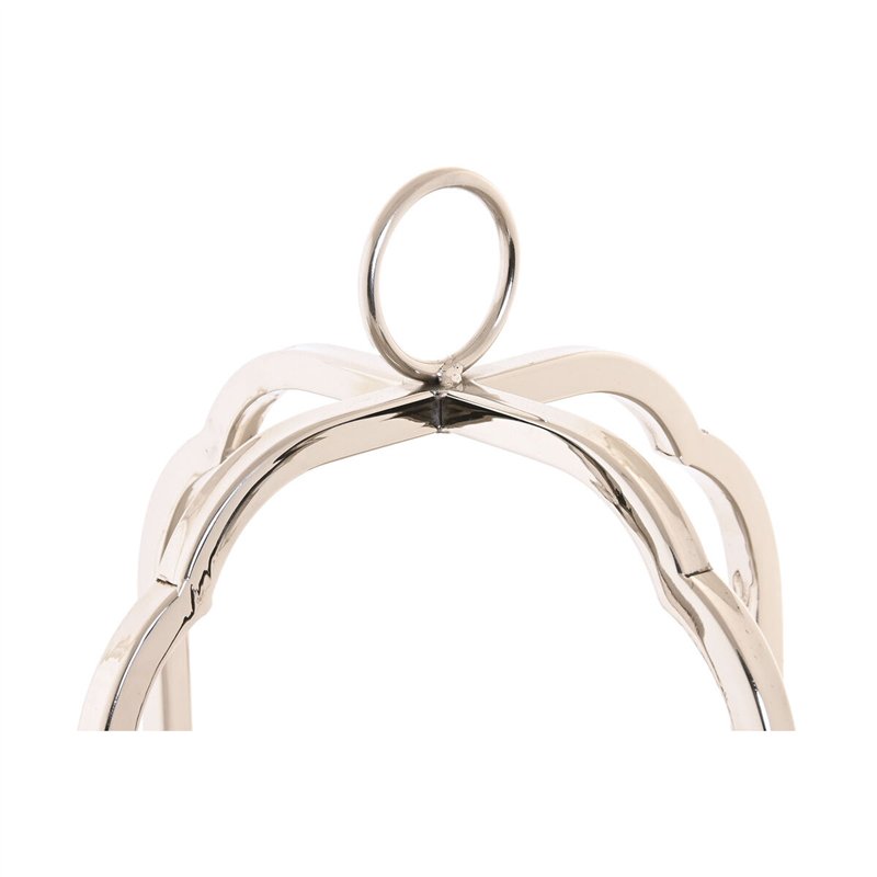 Image secondaire de Bougeoir Home ESPRIT Argenté Verre Acier 21 x 21 x 49 cm