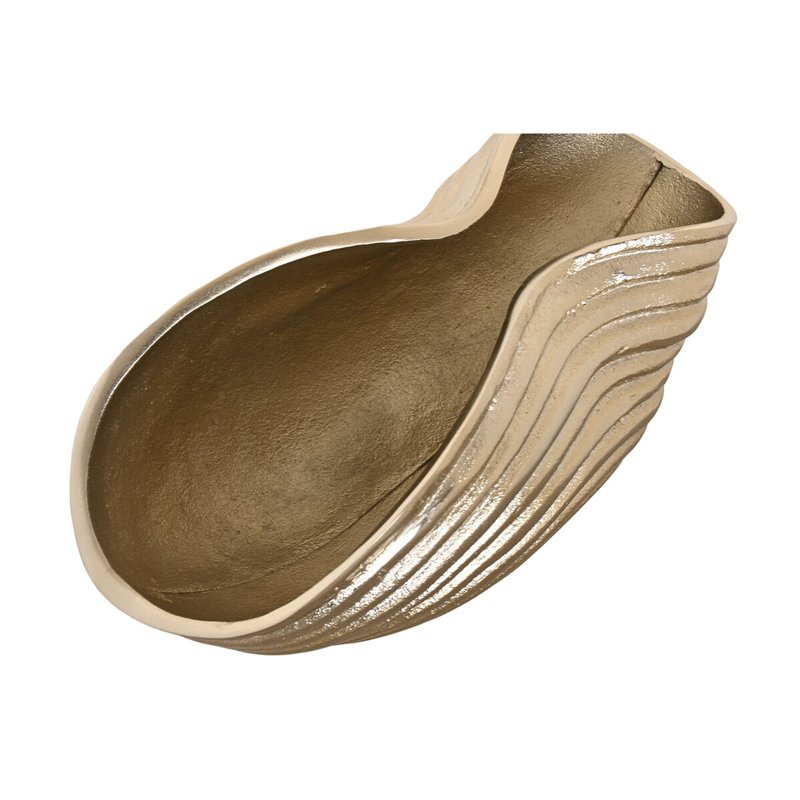 Image secondaire de Centre de Table Home ESPRIT Doré Abstrait Moderne 30 x 16 x 14 cm