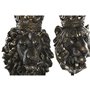 Figurine Décorative Home ESPRIT Brun foncé Lion Couronne 21 x 18 x 44 cm (2 Unités)