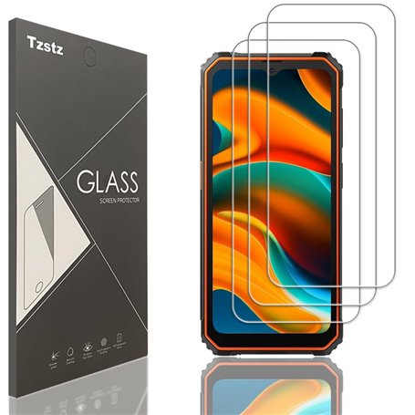 Tzstz 3 Pièces Verre Trempé D'écran Protecteur pour Blackview BV4800/Blackview BV4800 Pro Dureté 9H Anti Rayures HD Film de Prot
