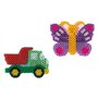 Hama - 8258 - Loisirs Créatifs - Sachet 2 Plaques pour Perles à Repasser Maxi - Camion et Papillon