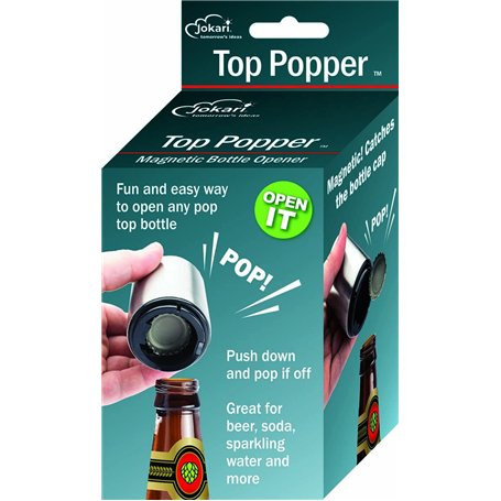 Jokari Ouvrebouteille magnétique automatique à une main. Ouvrez facilement n'importe quelle boisson sans endommager le bouchon a