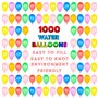 Belmalia 1000 Bombes à Eau Ballons à Eau avec Support de Remplissage pour Robinet, Jeu d’Eau Enfants Été, Ballons d’Eau pour Jar