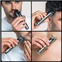 Wahl Washable Stainless Steel Multigroomer, tondeuse à barbe et cheveux pour hommes, tondeuse à domicile, tondeuse nez-oreilles,