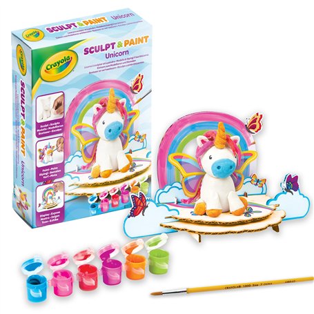 CRAYOLA - Kit Modèle et Peins ta Licorne