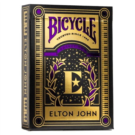 Bicycle Elton John - Jeu de 54 Cartes à Jouer - Jeu emblématique - Magie/Carte Magie
