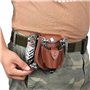 Gexgune Chasse Catapulte Cui, Marron Slingshot Ammo Balles Sac Pouch Case pour Forte Catapulte De Pêche Puissante(Munitions et L