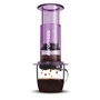 AeroPress Cafetière Clear Violette – Méthode 3 en 1 combinant cafetière à piston et espresso – Café corsé sans amertume – Petite