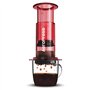 AeroPress Cafetière Clear Rouge – Méthode 3 en 1 combinant cafetière à piston