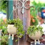 Moonyan Pot De Jardinière À Visage Pivotant - Cache Pot en Visage | Pots Plants Succulentes Suspendus | Pots Fleurs en Forme Vis