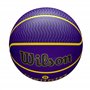 Wilson NBA Player Icon Outdoor BSKT Lebron New, Violet/Jaune, 7