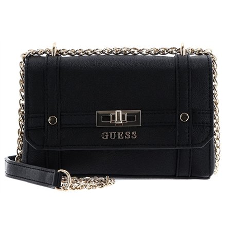GUESS Emilee Mini Convertible Crossbody Flap Black