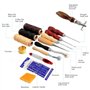 Cuir à coudre outils kit de réparation de 14 pièces à coudre à la main Craft DIY Kit