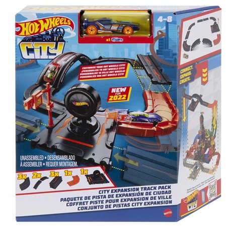 Hot Wheels City Coffret Extension Ville avec 10 éléments