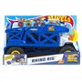 Hot Wheels Monster Trucks Camion Rhino, Transporteur pour 12 Monster Trucks Ou 32 Voitures À L’échelle 1/64, avec Rampe De Lance