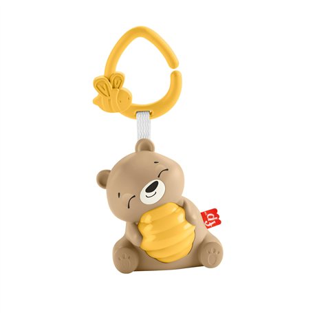 Fisher-Price Veilleuse musicale Mon Ourson Dodo avec lumière et minuteur personnalisable pour nouveau-nés