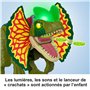 Fisher-Price Jouet dinosaure Imaginext Jurassic World Dilophosaurus, figurine de plus de 40 cm avec effets lumineux et sonores, 