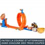 Hot Wheels Monster Trucks Défi du Trophée Tournez-et-Renversez Coffret avec véhicule Bigfoot 50ème anniversaire en métal à l’éch