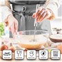 Zulay Kitchen Fouet rotatif - Acier inoxydable batteur à œufs manuel en acier inoxydable batteur rotatif multifonctionnel pour f