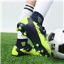 DREAM PAIRS Chaussures de Football Garçons Spike Crampons pour Filles Respirantes Unisexe,Size 37,Foncé/Bleu/Néon/Vert,HZ19002K-
