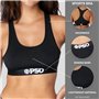 PSD Soutien-gorge de sport Playboy pour femme avec tissu en microfibre respirant, multicolore, Medium