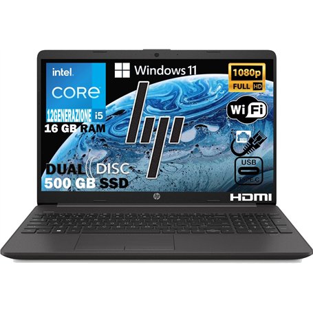 HP 250 G9 Notebook Intel 10 cœurs i5 12 Th jusqu'à 4
