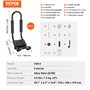 VEVOR Porte-Kayak pour Toit 2 Paires, Galerie de Toit en Acier Allié, Barres de Toit Souples en J, pour Planche de Surf, Canoë, 