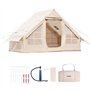 VEVOR Tentes gonflables pour camping, installation facile, tente de camping gonflable avec pompe à main, tente de glamping 4 sai
