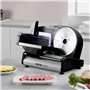 VEVOR Trancheuse à viande domestique, 180 W, trancheuse électrique pour aliments de charcuterie, avec 2 lames en acier inox de h