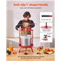 VEVOR Pressoir à Fruits Manuel 14 L, Presse à Vin Panier en Acier Inoxydable, avec Poignée en T et Structure Triangulaire, Press