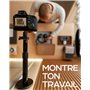 Support de projecteur Universel - Support de Plafond ou Mural réglable pour Mini-projecteurs de Bureau et domestiques - Mouvemen