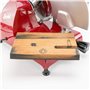 Berkel Red Line 250 Trancheuse professionnelle avec planche à découper 100 % faite main Rouge