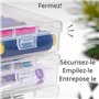 Winter Shore Petites Boites Plastiques Transparentes Rectangulaires en Plastique [Lot de 24] - Boîtes de Rangement avec Couvercl