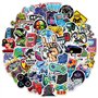 Lynefoin 50PCS Autocollants de console de jeu, packs d'autocollants de jeux vidéo classiques et populaires pour bouteilles d'eau