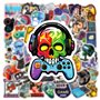 Lynefoin 50PCS Autocollants de console de jeu, packs d'autocollants de jeux vidéo classiques et populaires pour bouteilles d'eau