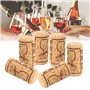 LPAMABA 100 PCS Bouchon de Vin Liege Bouchon de Vin Réutilisable Bouchon de Bouteille de Vin en Bois Bouchons en Liège pour Bout