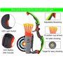 AUVIM Arc Jeu de tir à l'arc flèche et Arc pour Enfants avec Feux Flash LED 1 Cible 10 flèches 1 Support de flèche Jeu d'arche d
