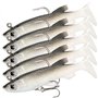 GZGXKJ 5 Pièces Leurre de Peche Black Bass Kit de Peche a la Truite Materiel de Peche au Brochet Ensemble de Leurres de Pêche