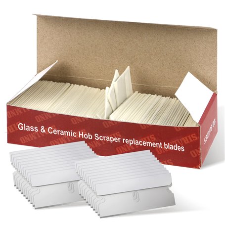 SIRALMNO Lot de 50 lames de rechange en carton de qualité supérieure pour plaque de cuisson vitrocéramique