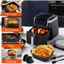 BUOAZR 2 Paquet Moule Silicone Air Fryer pour Moulinex Friteuse à air, Réutilisable Accessoires Plat Panier Silicone pour Moulin