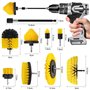 10 Pièces Brosse Perceuse Nettoyage Kit pour Perceuse Électrique Brosse de Visseuse pour Voiture Roue