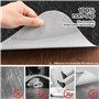 Noir Tapis de Sol Bureau Tissu